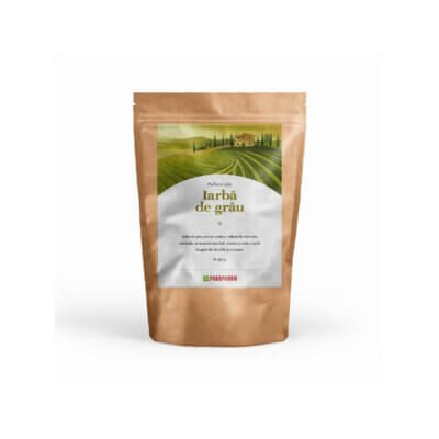 Iarbă de grâu pulbere, 250g, Parapharm