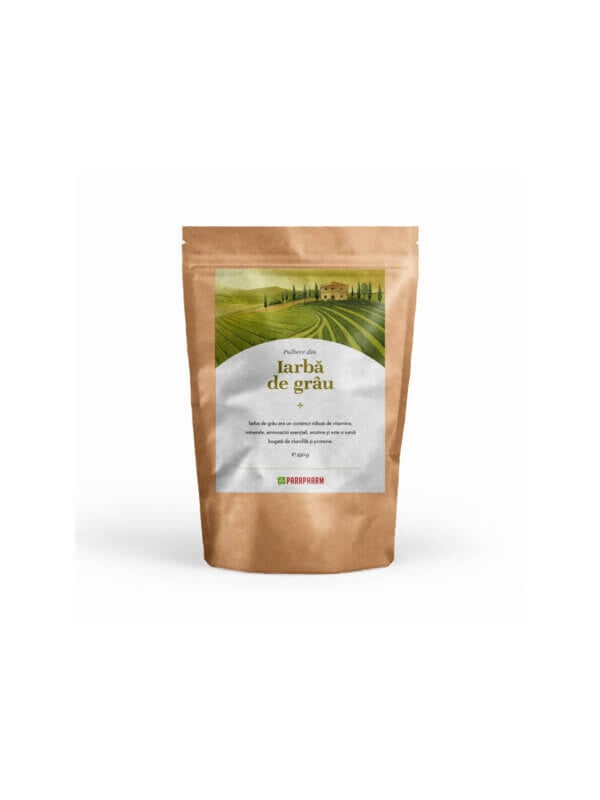 Iarbă de grâu pulbere, 250g, Parapharm