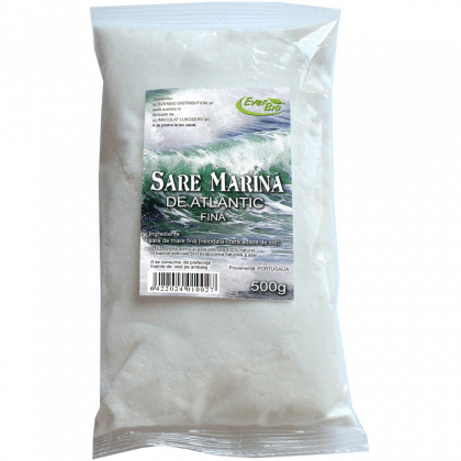 Sare fină de Atlantic, 500g, Everbio