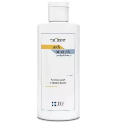 Apă de gură Clorhexidina 0.1% Tisodent, 250 ml, Tis Farmaceutic