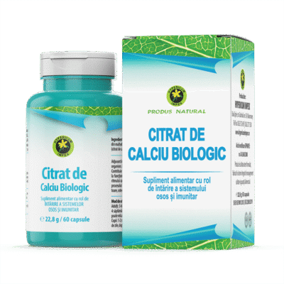 6422572000280 Citrat de Calciu Biologic, 60 capsule, Hypericum