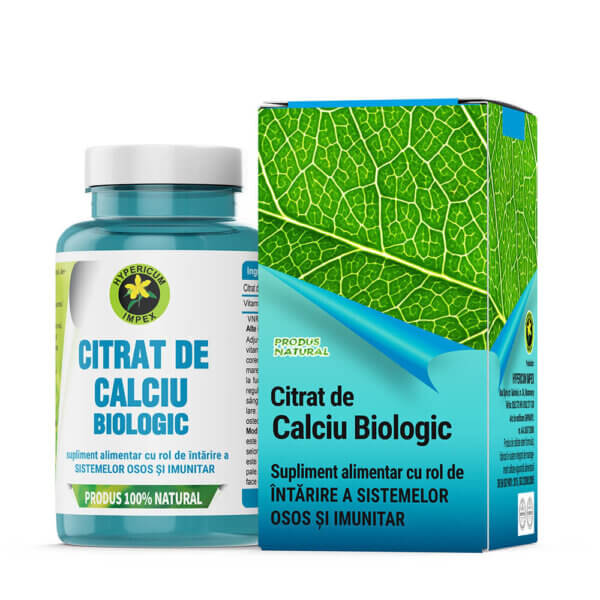 Citrat de Calciu Biologic, 60 capsule, Hypericum