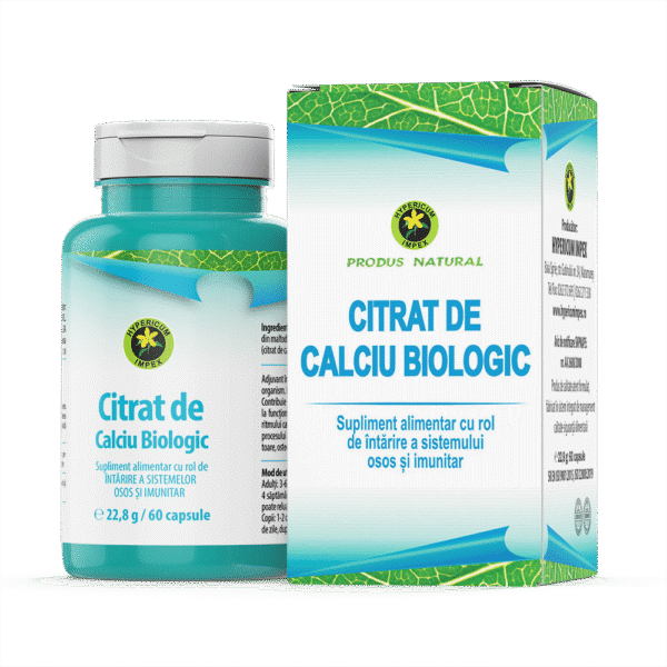 Citrat de Calciu Biologic, 60 capsule, Hypericum