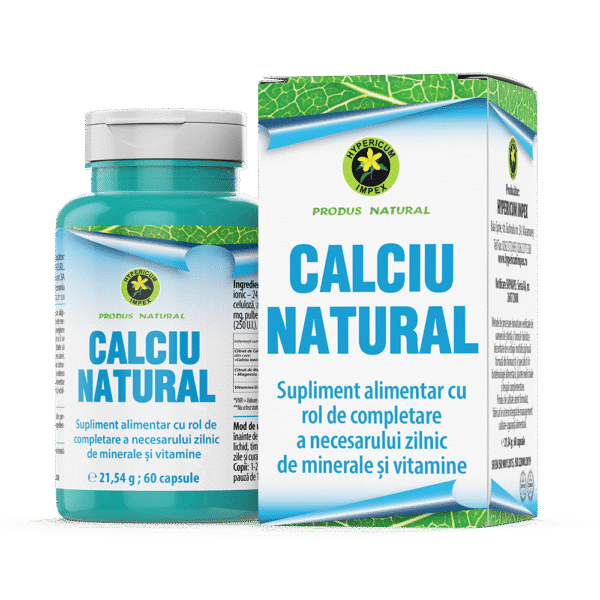 Calciu natural, 60 capsule, Hypericum