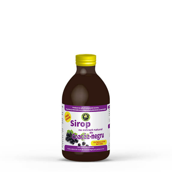 Sirop de Coacăz negru cu Stevia rebaudiana 250ml, Hypericum