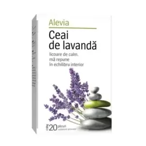 Ceai de lavandă, 20 plicuri, Alevia