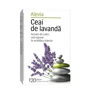 Ceai de lavandă, 20 plicuri, Alevia