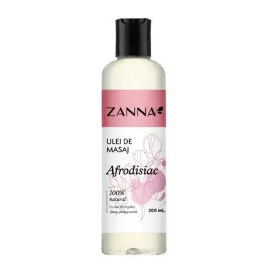 Ulei de masaj afrodisiac cu ylang-ylang și santal, 200ml, Zanna