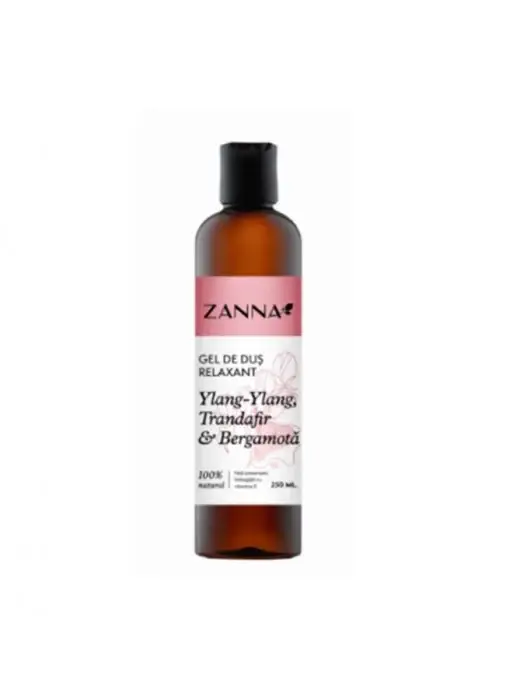 Gel de duș Relaxant cu ylang-ylang și bergamotă, 250ml, Zanna