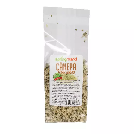 Semințe de cânepă decorticată, 100 g, Springmarkt