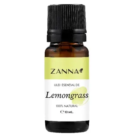 Ulei esențial de lemongrass, 10 ml, Zanna