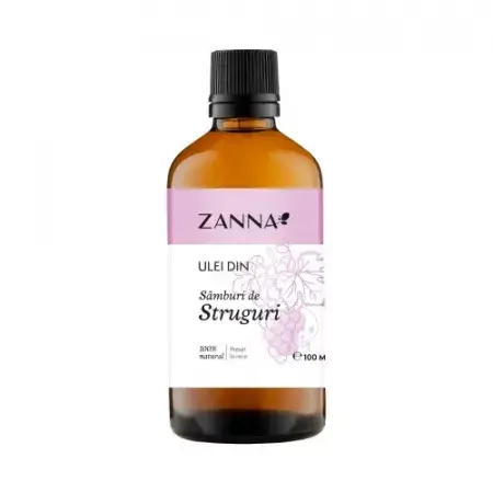 Ulei din sâmburi de struguri, 100 ml, Zanna