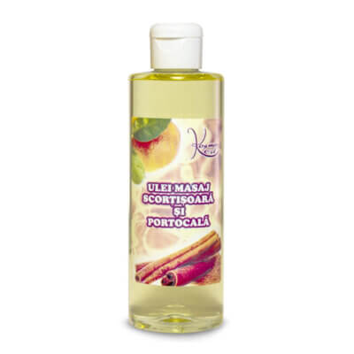 Ulei pentru masaj cu Scorțișoară și Portocală, 250 ml, Kosmo Line