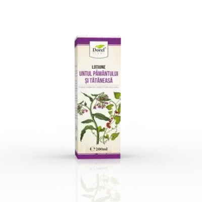Loțiune cu Untul Pământului și Tătăneasă, 200ml, Dorel Plant