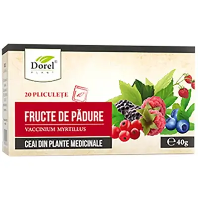 Ceai de Fructe de pădure, 20 plicuri, Dorel Plant