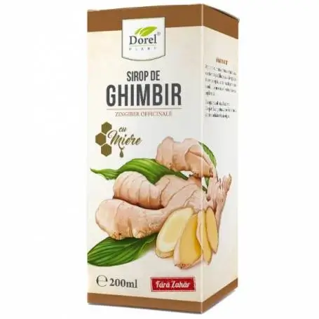 Siropul de Ghimbir și Miere, 200 ml, Dorel Plant