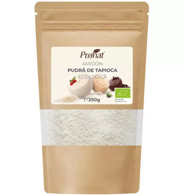 Amidon pudră de tapioca Bio, 250 g, Pronat
