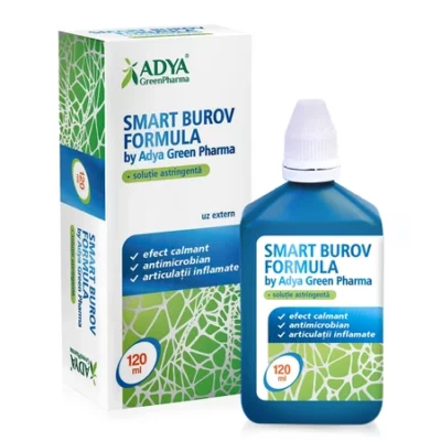 Soluție astringentă Smart Burov Formula, 120 ml, Adya Green Pharma