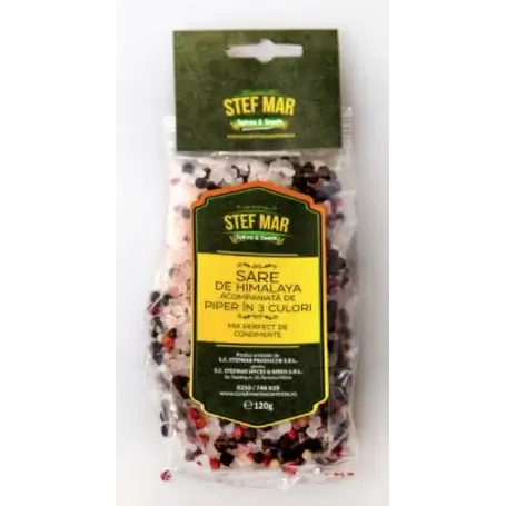 Sarea Himalaya cu Piper 3 Culori, 120g, Stef Mar