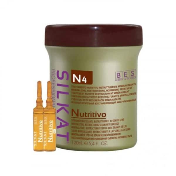 Ser Silkat Nutritiv pentru Păr, 12 fiole x 10 ml, BES România