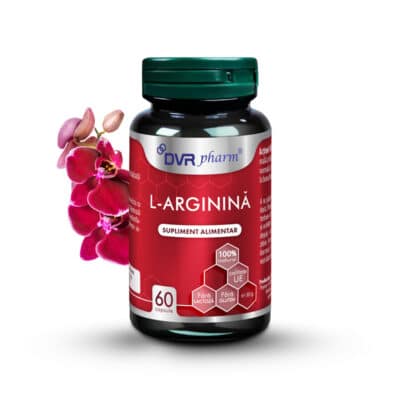 L-Arginină, 60 capsule, DVR Pharm
