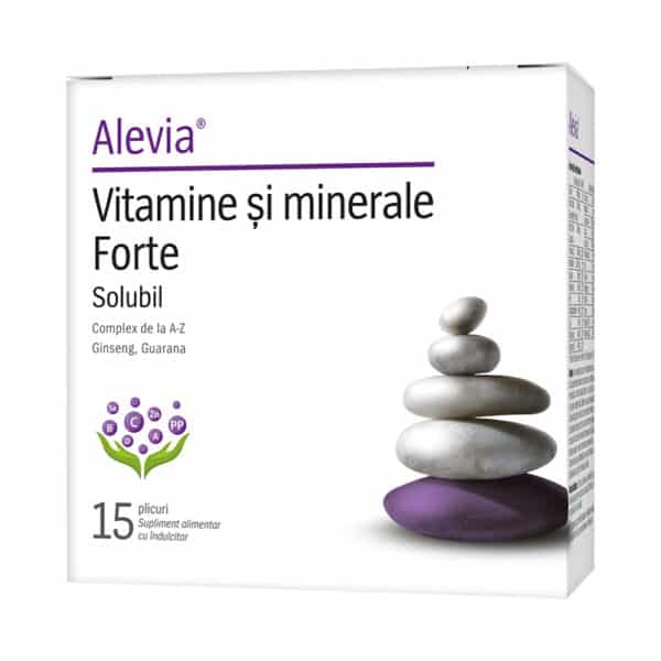 Vitamine și minerale Forte, 15 plicuri, Alevia
