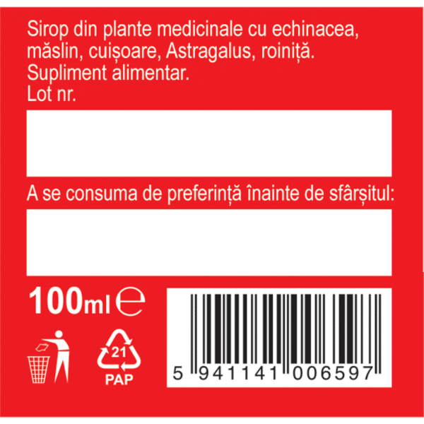 Biosept cu miere și propolis A13, sirop, 100 ml, Fares – imagine 4