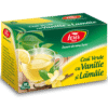 Ceai verde cu vanilie și lămâie, 20 plicuri, Fares