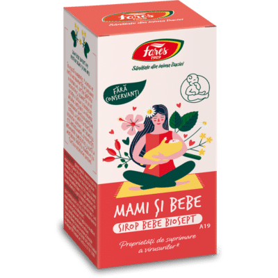 Bebe Biosept A19, sirop cu fructoză pentru sugari și copii mici, 100 ml, Fares