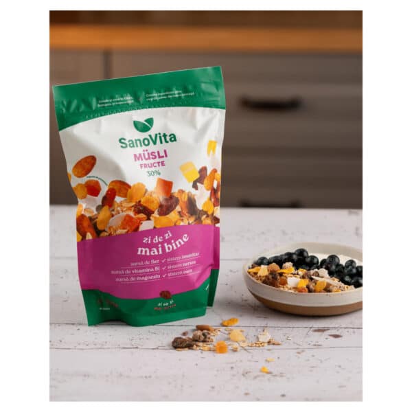 Musli cu fructe, 500 g, Sanovita