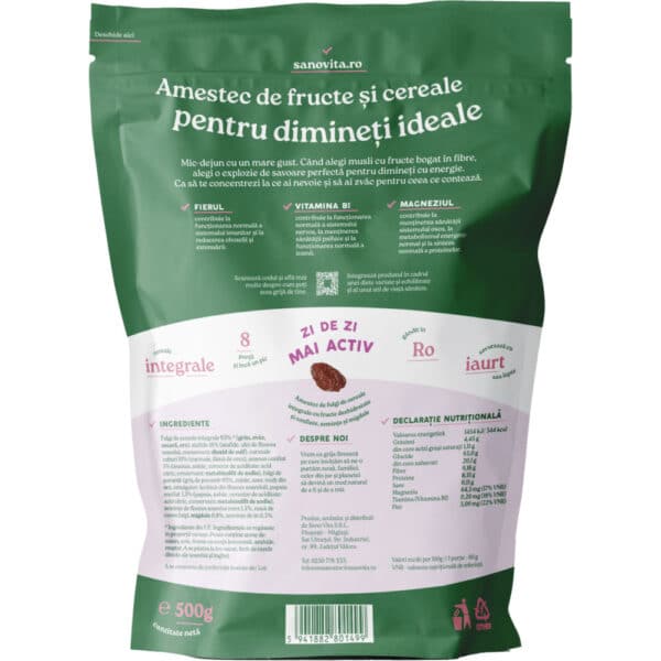 Musli cu fructe, 500 g, Sanovita