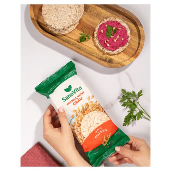 Rondele de grâu expandat, 56 g, Sanovita Rondele de grâu expandat, 56 g, Sanovita