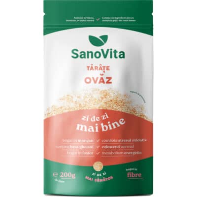 Tărâțe de ovăz, 200 g, Sanovita Tărâțe de ovăz, 200 g, Sanovita