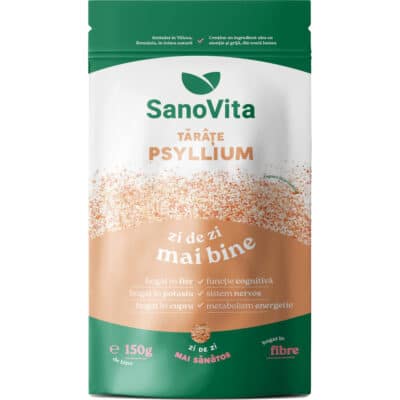 Tărâțe de psyllium, 150 g, Sanovita