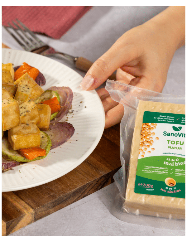Tofu natur, sterilizat, 200 g, Sanovita Tofu natur, sterilizat, 200 g, Sanovita