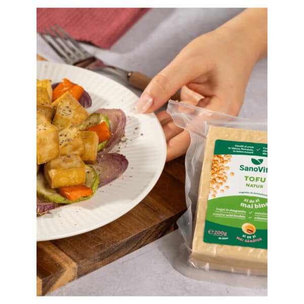 Tofu natur, sterilizat, 200 g, Sanovita