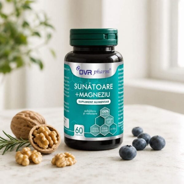 SUNĂTOARE + MAGNEZIU – 60 capsule, DVR Pharm