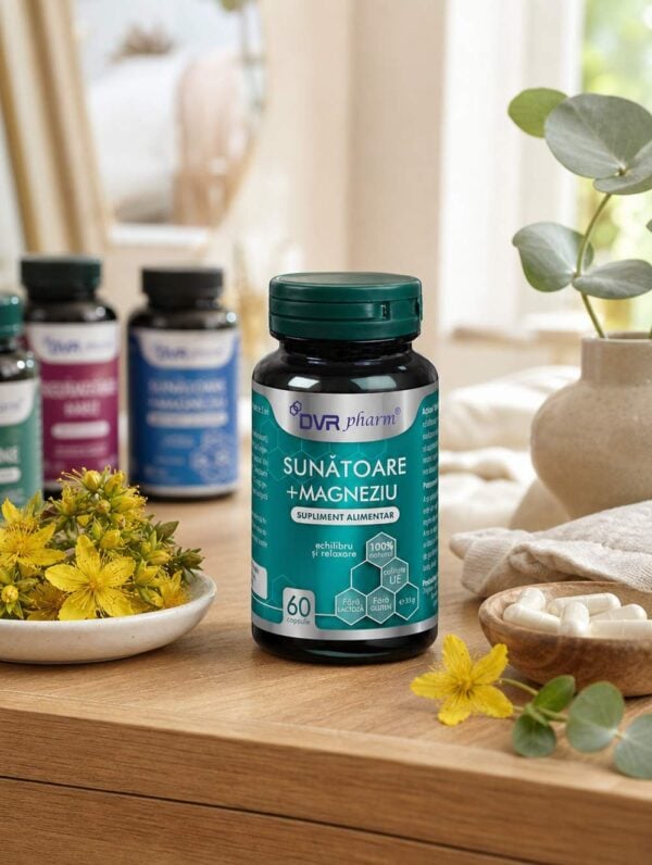SUNĂTOARE + MAGNEZIU – 60 capsule, DVR Pharm