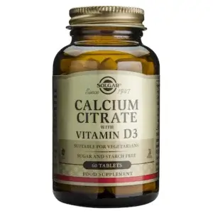 Citrat de calciu cu vitamina D3, 60 comprimate, Solgar
