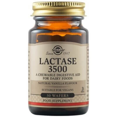 Lactază 3500, 30 tablete masticabile, Solgar