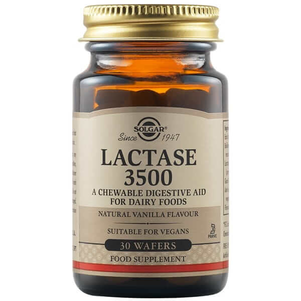 Lactază 3500, 30 tablete masticabile, Solgar