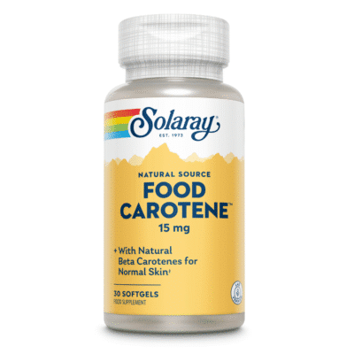 Food Carotene, 25000 UI, 30 capsule, Solaray, Secom