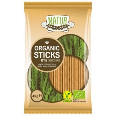 Eco Sticksuri din secară, 45 g, Natur