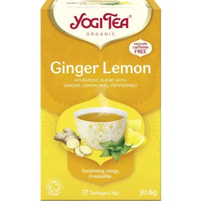Ceai bio Ghimbir și Lămâie, 17 pliculețe, 30.6g, Yogi Tea