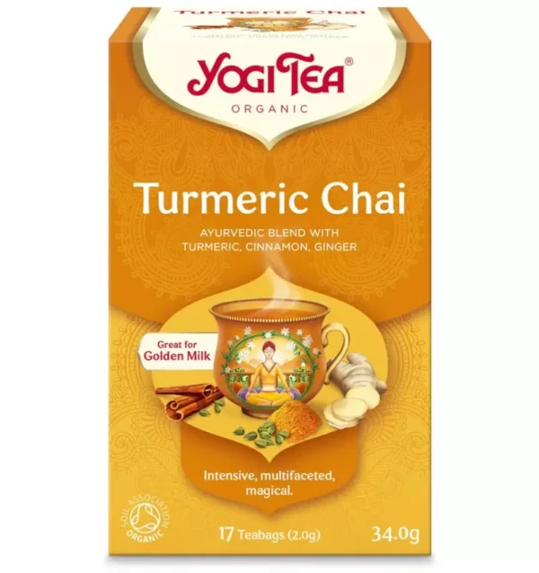 Ceai bio cu Turmeric (curcuma), 17 pliculețe, 34g, Yogi Tea