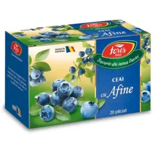 Ceai de Afine Aromfruct, 20 plicuri, Fares