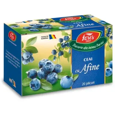Ceai de Afine Aromfruct, 20 plicuri, Fares