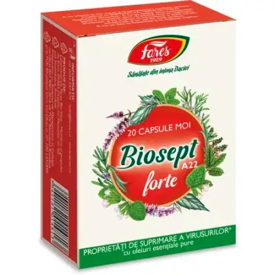 Biosept Forte A22, 20 capsule, Fares