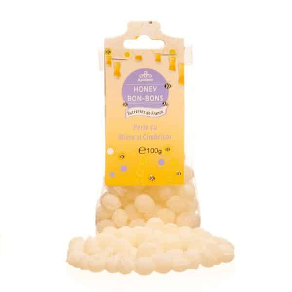 Dropsuri cu miere și esență naturală de cimbru, 100g, Apidava