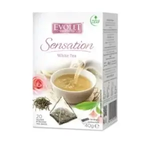 Ceai alb Sensation, 20 plicuri, Evolet